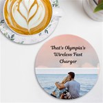Personalized Sky Photo Round Tile Coaster UV Print Round Tile Coaster Front