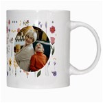 Personalized Floral Photo Best Mom Ever Mug White Mug Right