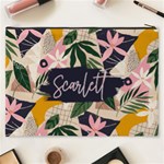 Personalized Tropical Name Cosmetic Bag Cosmetic Bag (XXXL) Back