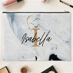 Personalized Initial Name Marble Cosmetic Bag Cosmetic Bag (XXXL) Back