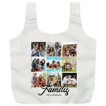 Personalized 9 Photo Family Name Any Text Recycle Bag Full Print Recycle Bag (XXXL) Back