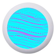 Wave Stripe Pattern Design Aqua Dento Box With Mirror