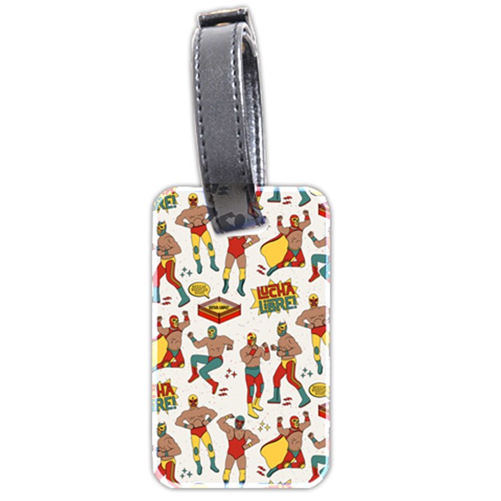 Personalized Wrestling Illustration Luggage Tag Luggage Tag (two sides)