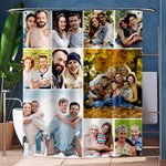 Personalized 10 Photo Family Shower Curtain Shower Curtain 60  x 72  (Medium) 60, x72,  Curtain