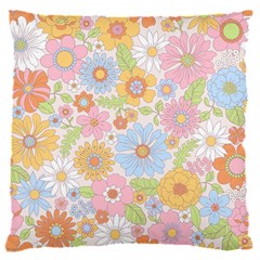 Pattern Background Vintage Floral 16  Baby Flannel Cushion Case (two Sides)