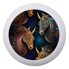 Pattern With Horses Dento Box With Mirror