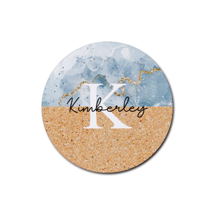 Personalized Mable Name Rubber Coaster (Round) Rubber Coaster (Round)