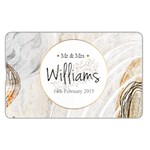 Personalized Marble Frame Wedding Family Name Card Style USB Flash Drive Name Card Style USB Flash Drive Back