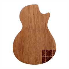 Square Cube Shape Colourful Guitar Shape Wood Guitar Pick Holder Case And Picks Set