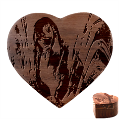 In Orbit Prismatic Heart Wood Jewelry Box