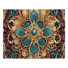 Muster 7 600dpi 12000 Matt Pattern 1 Two Sides Premium Plush Fleece Blanket (large)