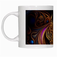 Schwarz Pferde Muster White Mug