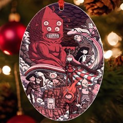 Adventure Time Cartoon Uv Print Acrylic Ornament Oval