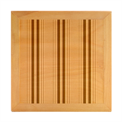 Altrosa Rosa Grau Streifen Wood Photo Frame Cube
