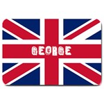 Personalized England Flag Name Doormat Large Doormat 30, x20,  Door Mat