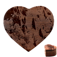 Forest Trees Leaves Fall Autumn Nature Sunshine Heart Wood Jewelry Box