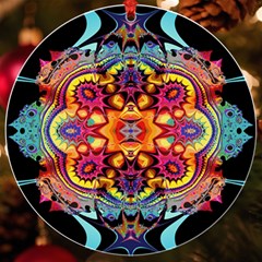 Florales Muster Uv Print Acrylic Ornament Round