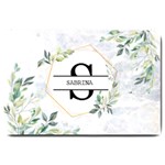 Personalized Initial Name Floral Doormat Large Doormat 30, x20,  Door Mat