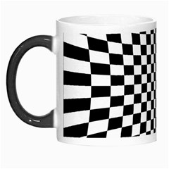 Illusion Checkerboard Black And White Pattern Morph Mug