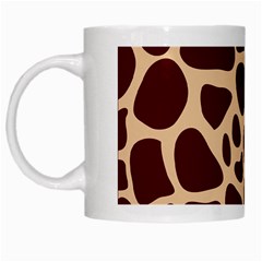 Animal Print Girraf Patterns White Mug