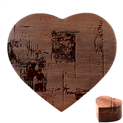 Wall Art Heart Wood Jewelry Box