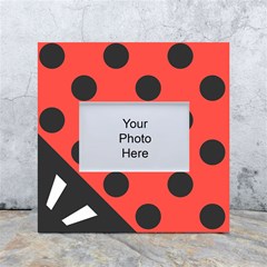 Abstract-bug-cubism-flat-insect White Box Photo Frame 4  X 6 