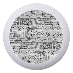 Black And White Hand Drawn Doodles Abstract Pattern Bk Dento Box With Mirror