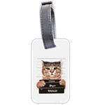 Personalized Name Cat Luggage Tag (two sides) Luggage Tag (two sides) Front