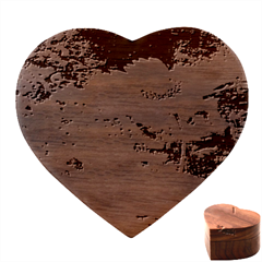 Yellow Flowers Heart Wood Jewelry Box