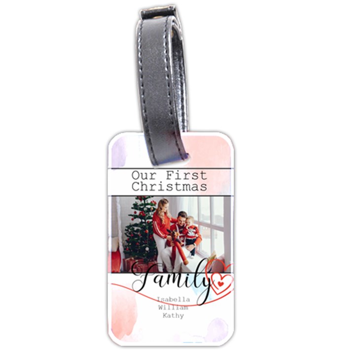 Personalized Name Photo Family Luggage Tag (two sides) Luggage Tag (two sides)