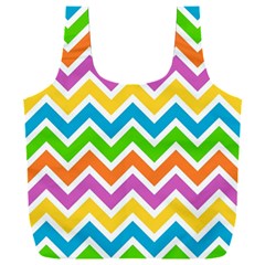 Chevron Pattern Design Texture Full Print Recycle Bag (xxxl)