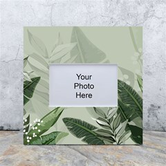 Banana Leaf Plant Pattern White Box Photo Frame 4  X 6 