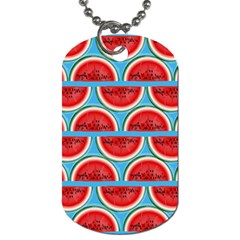 Illustrations Watermelon Texture Pattern Dog Tag (one Side)