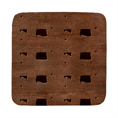 Illustrations Of Fish Texture Modulate Sea Pattern Square Wood Guitar Pick Holder Case And Picks Set