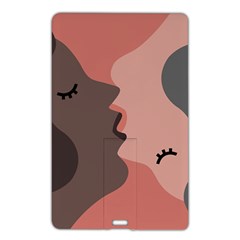 Illustrations Of Love And Kissing Women Name Card Style Usb Flash Drive