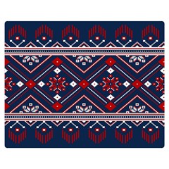 Ukrainian Folk Seamless Pattern Ornament Art Two Sides Premium Plush Fleece Blanket (teen Size)