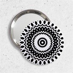 Circular Concentric Radial Symmetry Abstract 2 25  Handbag Mirrors