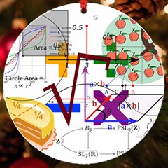 Mathematics Formula Physics School Uv Print Acrylic Ornament Round