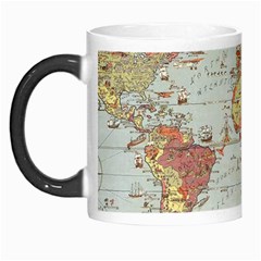 Vintage Old Antique World Map Morph Mug