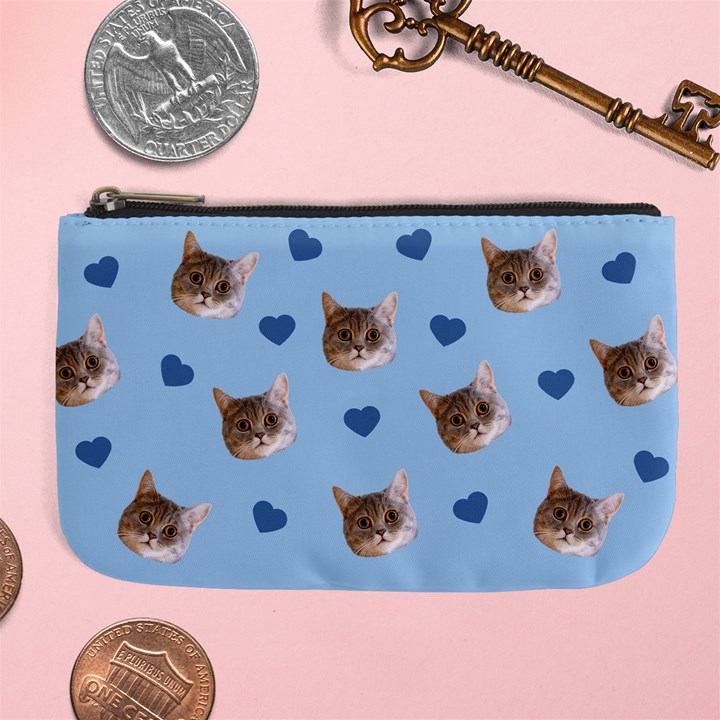Personalized Pet Head Name Large Coin Purse Large Coin Purse