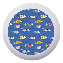 Sea Fish Blue Submarine Animals Dento Box With Mirror