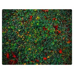 Grass Nature Meadow Two Sides Premium Plush Fleece Blanket (teen Size)