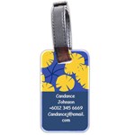  Personalized Name Flower Luggage Tag (two sides) Luggage Tag (two sides) Back