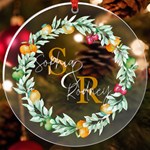 Personalized Name Fruit Frame UV Print Acrylic Ornament Round UV Print Acrylic Ornament Round Front