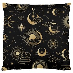 Asian Seamless Pattern With Clouds Moon Sun Stars Vector Collection Oriental Chinese Japanese Korean 16  Baby Flannel Cushion Case (two Sides)