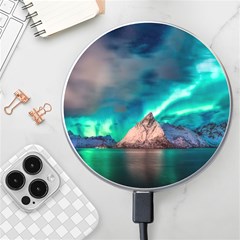 Amazing Aurora Borealis Colors Wireless Fast Charger(white)