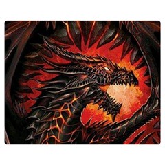 Dragon Two Sides Premium Plush Fleece Blanket (teen Size)