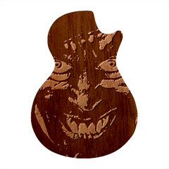 Shadow Madness (ai) Guitar Shape Wood Guitar Pick Holder Case And Picks Set