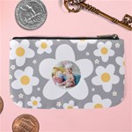 Personalized Photo Floral Pattern Large Coin Purse Large Coin Purse Back