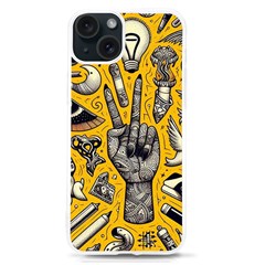 Yellow Template Design Iphone 15 Tpu Uv Print Case